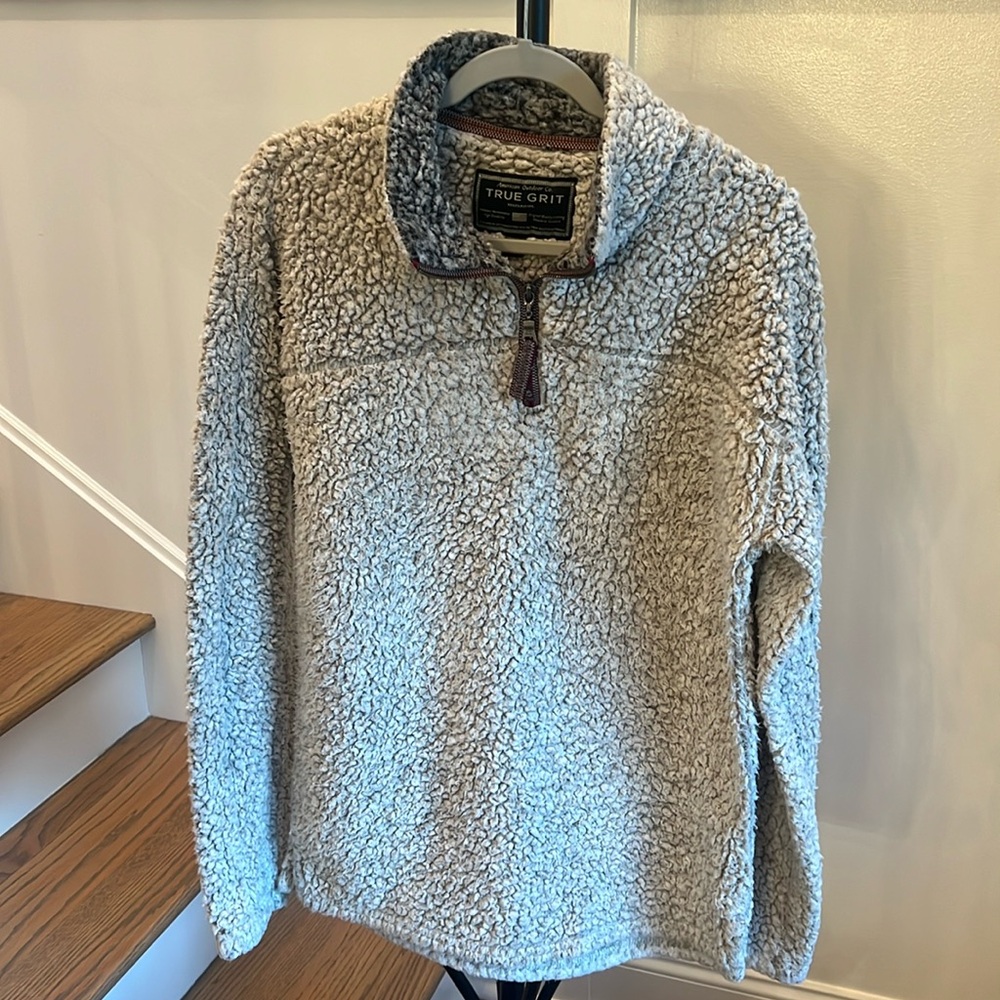 True Grit oversized XS fleece 1/4 zip